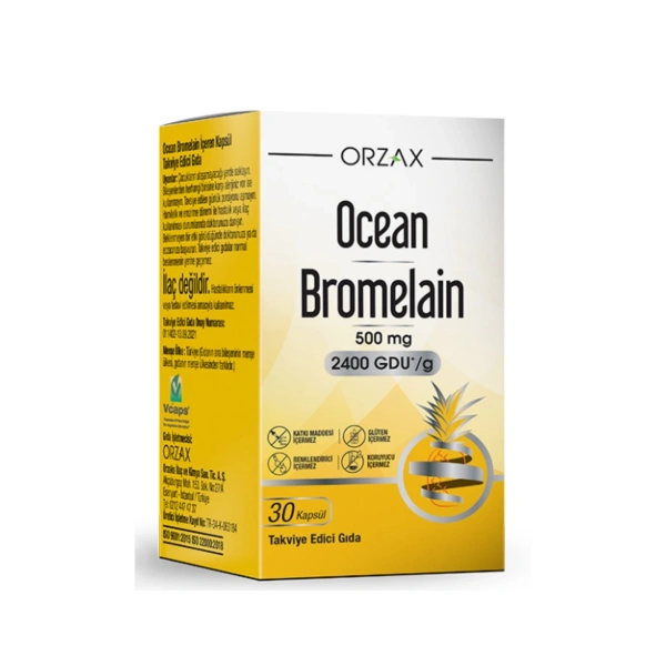 Ocean Bromelain 500 mg 30 Kapsül