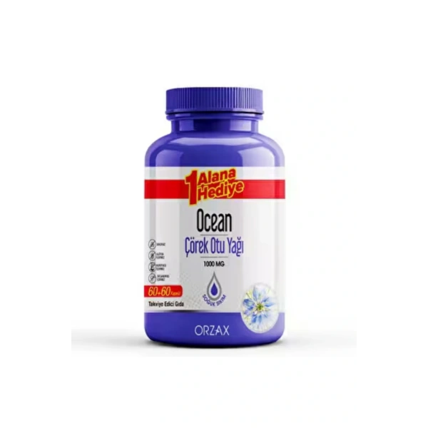 Ocean Çörek Otu Yağı 1000 mg 60 + 60 Kapsül