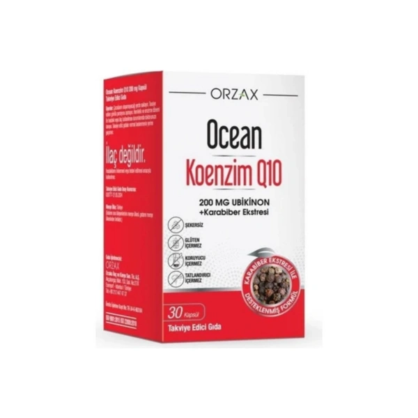 Ocean Koenzim Q10 200 mg 30 Kapsül
