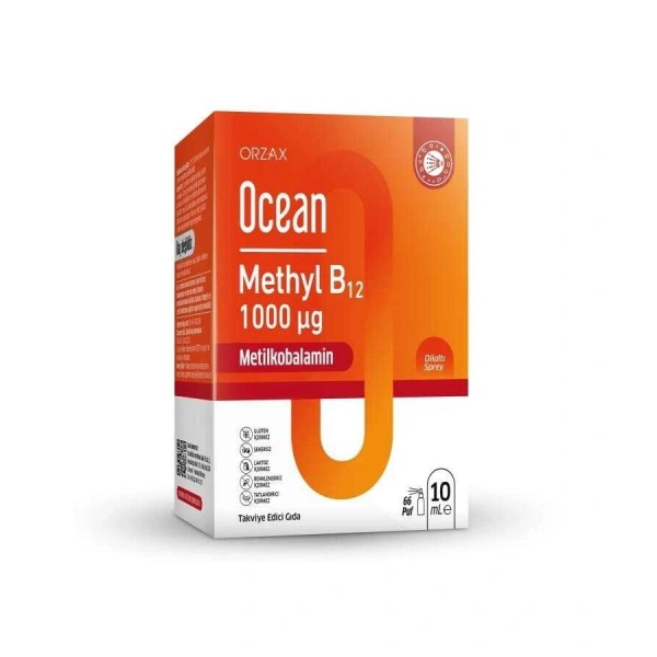 Ocean Methyl B12 Sprey 1000 mg 10 ml-Yeni