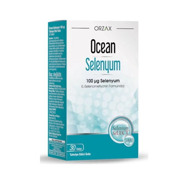 Orzax Ocean Selenyum 100 Mcg 30 Tablet