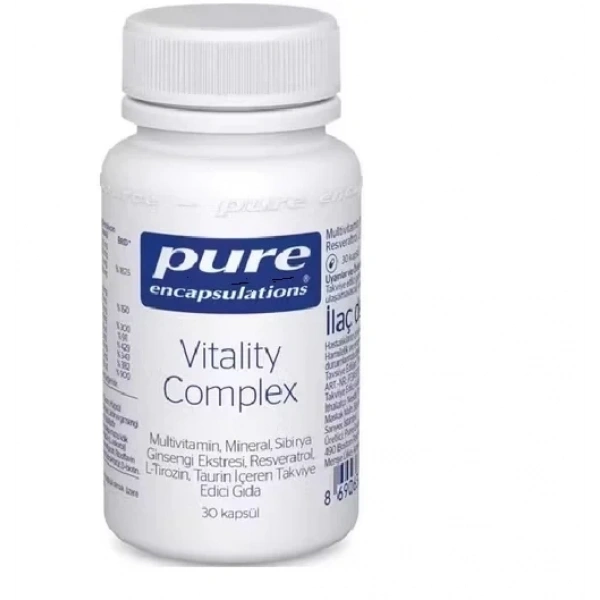 Pure Encapsulations Vitality Complex 30 Kapsül 02/2026 Miadlı