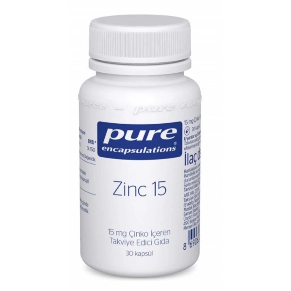 Pure Encapsulations Zinc 15 mg 30 Kapsül