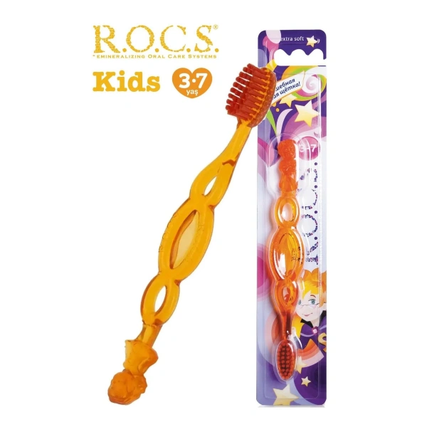 Rocs Kids 3-7 Yaş Ekstra Yumuşak Diş Fırçası Turuncu