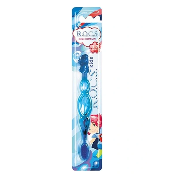 Rocs Kids 3-7 Yaş İçin Ekstra Yumuşak Diş Fırçası Mavi