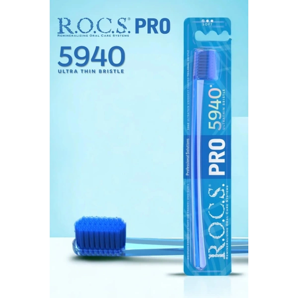 Rocs Pro 5940 Ultra Soft Diş Fırçası Mavi-Mavi