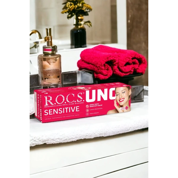 Rocs Uno Sensitive Hassas Dişlere Özel Diş Macunu 60 ml