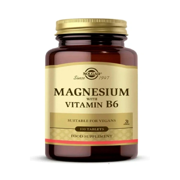 Solgar Magnesium with Vitamin B6 100 Tablet