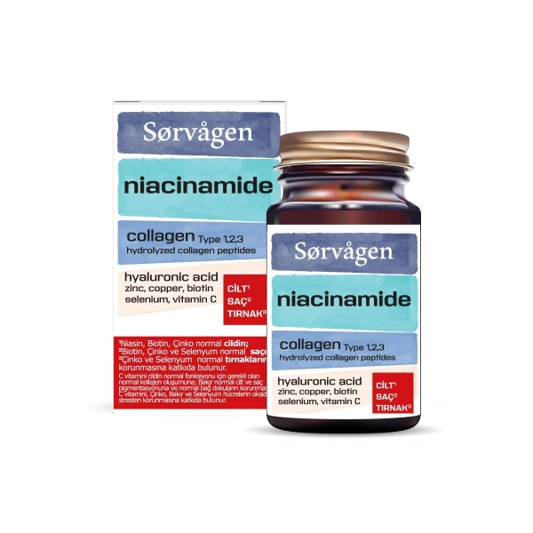 Sorvagen Niacinamide Collagen Hyaluronic Acid 60 Tablet