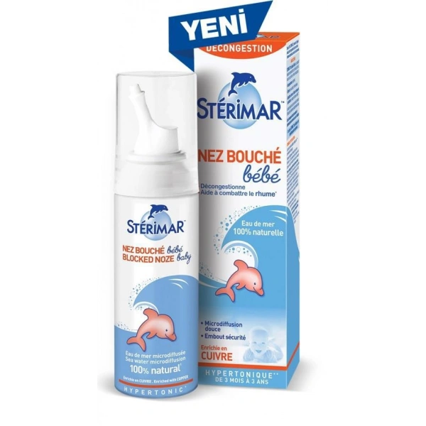 Sterimar Baby Burun Spreyi Blocked Nose Hipertonik Sprey 50 ml