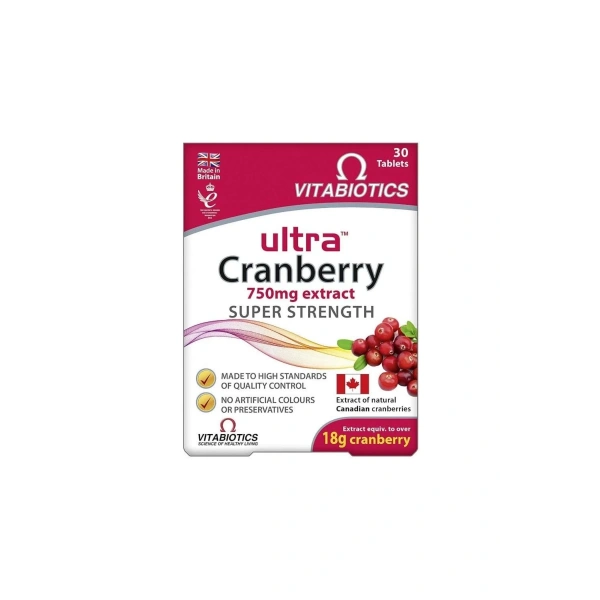 Ultra Cranberry 30 Tablet 12/2025 miadlı