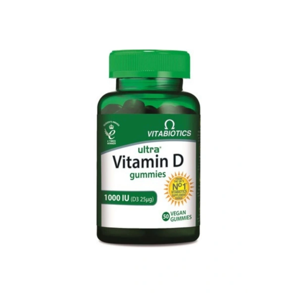Ultra Vitamin D Gummies 1000IU 50 Vegan Gummies