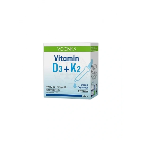 Voonka Vitamin D3+K2 Damla 25 ml
