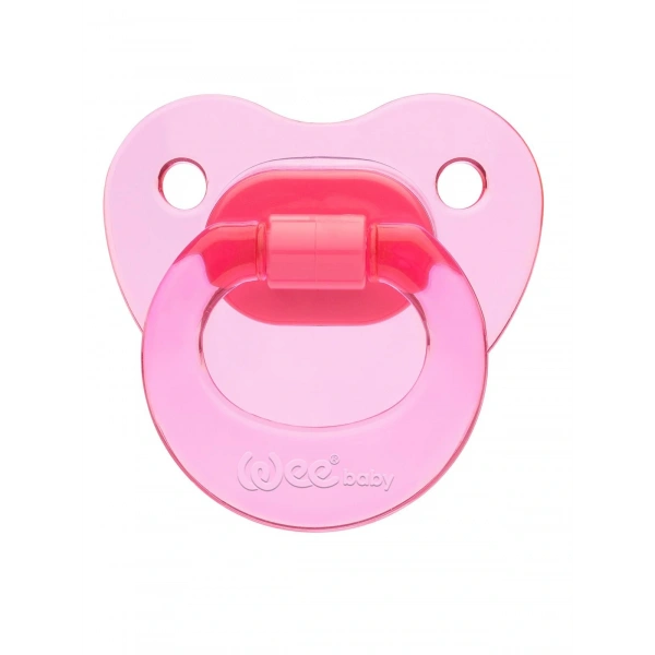 Wee Baby 112 Yalancı Emzik Silikon Akide Damaklı No: 2 - Pembe