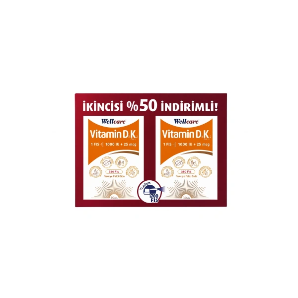 WELLCARE VIT D3 K2 2 %50 IND KOFRE