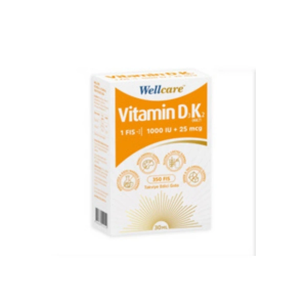 Wellcare Vitamin D3 + K2 30 ml
