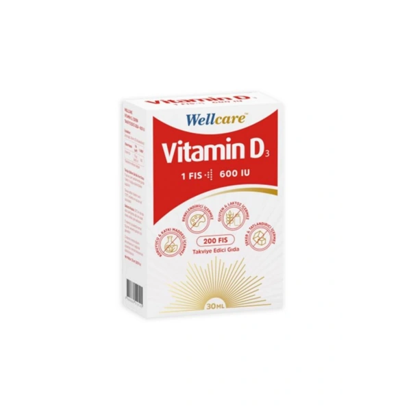 Wellcare Vitamin D3 Sprey 600 IU 30 ml