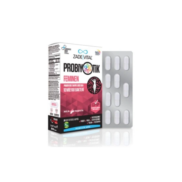 ZadeVital Probiyotik Feminen 30 Sert Kapsül