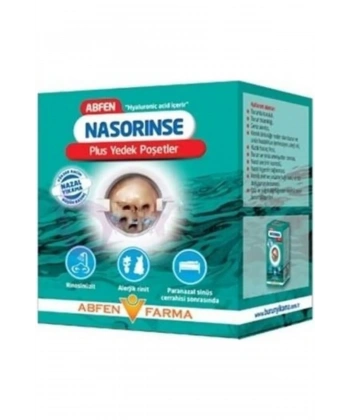 Abfen Nasorinse Plus Yedek Poşetler Burun Fizyolojik Serum 50 Adet