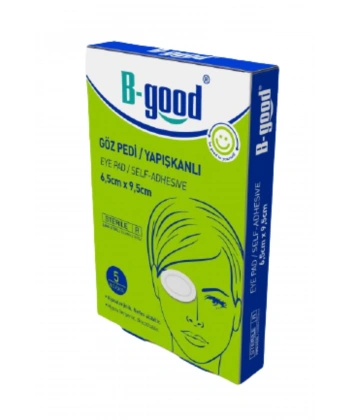 B-Good Steril Göz Pedi Yapışkanlı 6,5cm x 9,5cm 5li