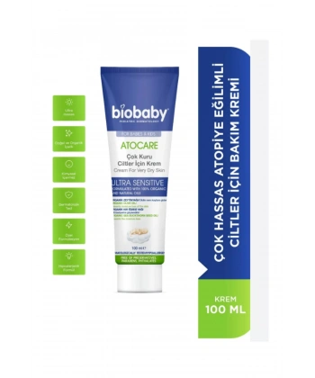 Biobaby Atocare Çok Kuru Ciltler İçin Krem 100 Ml