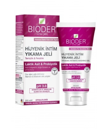 Bioder İntim Hassas Ciltler İçin Yıkama Jeli 200 ml