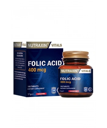 Nutraxin Vitals Folic Acıd 400 Mcg 100 Tablet
