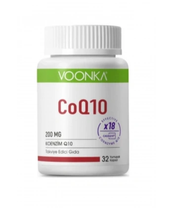 Voonka Q10 200 mg 32 Yumuşak Kapsül