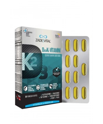 Zadevital D3+K2 Vitamini 30 Kapsül