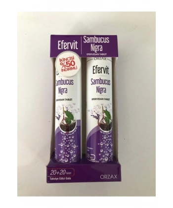 Efervit Sambucus Nigra İkili Tablet 20+20 - İkincisi %50 İndirimli