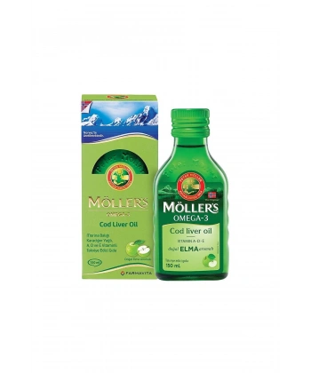 Möllers Balık Yağı Şurubu Elma Aromalı 150 ml