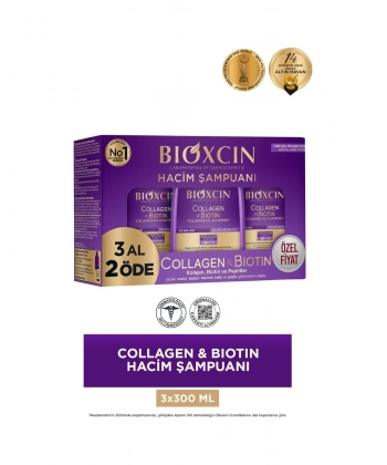 Bioxcin Collagen & Biotin Hacim Şampuanı 300 ml - 3 Al 2 Öde