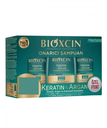 Bioxcin Keratin ve Argan Onarıcı Şampuan 300 ml - 3 Al 2 Öde