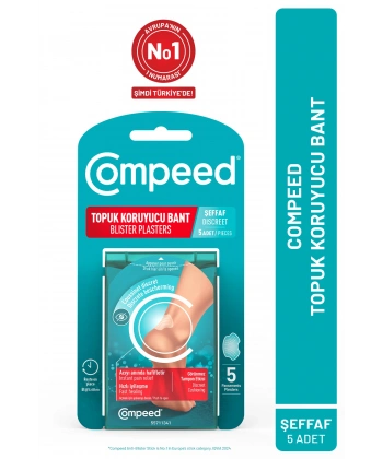 Compeed Topuk Koruyucu Bant Şeffaf 5li