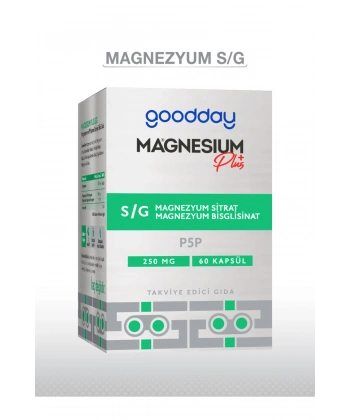 Goodday Magnesium Plus S/G Sitrat Bisglisinat 60 Kapsül