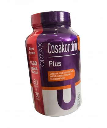 Cosakondrin Plus 90 Tablet - Aynı Fiyata %50 Daha Fazla