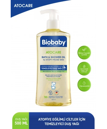 Biobaby Atocare Temizleyici Banyo Duş Yağı 500 ml