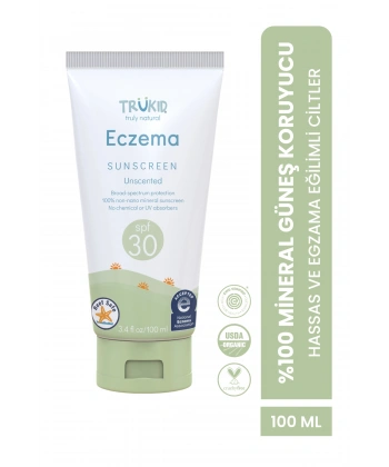 TruKid Eczema Hassas Ciltli Çocuklar için Güneş Kremi SPF30 100 ml