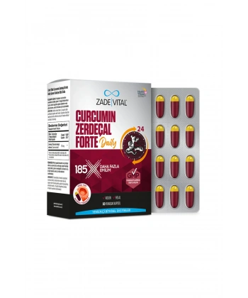 Zade Vital Curcumin Zedaçal Forte Daily 60 Yumuşak Kapsül
