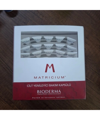 Bioderma Matricium Cilt Yenileyici Bakım Kapsülü 30 x 1 ml 06/2026 SKT