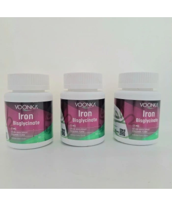 Voonka Iron Bisglycinate 90 Tablet Demir Yükleme Paketİ 3lü Kofre