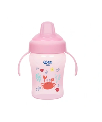 Wee Baby 775 Akıtmaz Bardak Antikolik Kulplu 240 Ml-PEMBE
