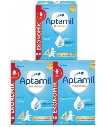 Aptamil Pronutra 4 Numaralı Bebek Maması 900 gr X 3 Adet -KOFRE