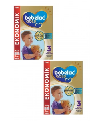 Bebelac Gold 3 Devam Sütü 800 gr X 2 Adet Avantaj Paket -KOFRE