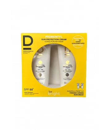 Dermoskin Be Bright Pigmentyl Güneş Koruyucu Spf 50+75 ml Krem 2Li
