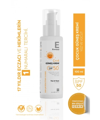 Esomed Çocuk Güneş Koruyucu Krem SPF50+ 100 ml