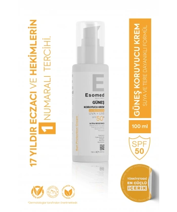 Esomed Güneş Koruyucu Krem SPF50+ 100 ml