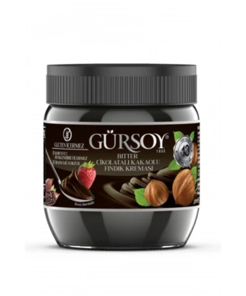 Gürsoy Bitter Kakaolu Fındık Kreması Cam Kavanoz 400 G