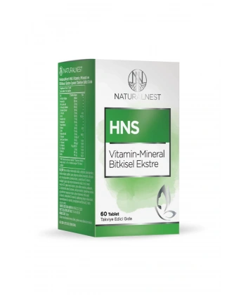 Naturalnest HNS Vitamin Mineral Bitkisel Ekstre 60 Tablet