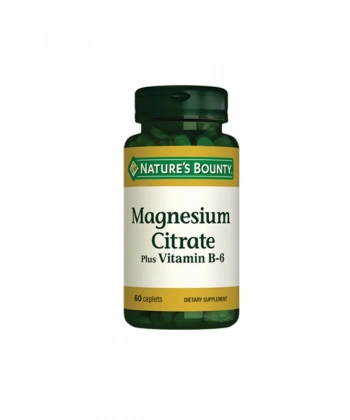 Natures Bounty Magnesium Citrate Plus Vitamin B-6 60 Tablet